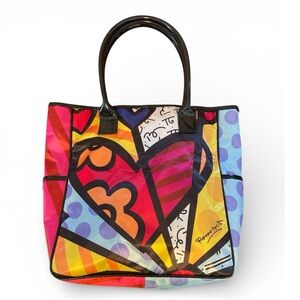 Romero Britto Vintage 2009 “A New Day” Tote Bag/Purse NWT